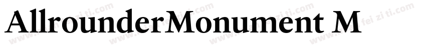 AllrounderMonument M字体转换